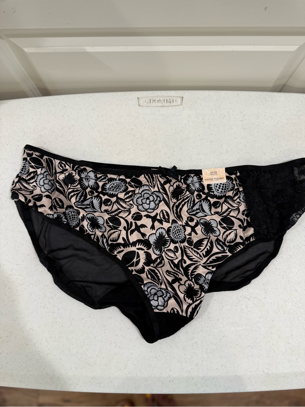 New Lane Bryant Sophie Theallet Black Sheer Lace Hipster Panties ~ Size 26/28